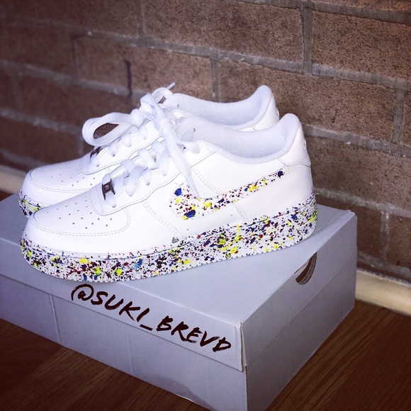 custom paint splatter air force 1